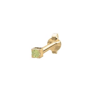 Piercing smykke - PIERCE52 ørestik grøn peridot 14kt. 30142110514